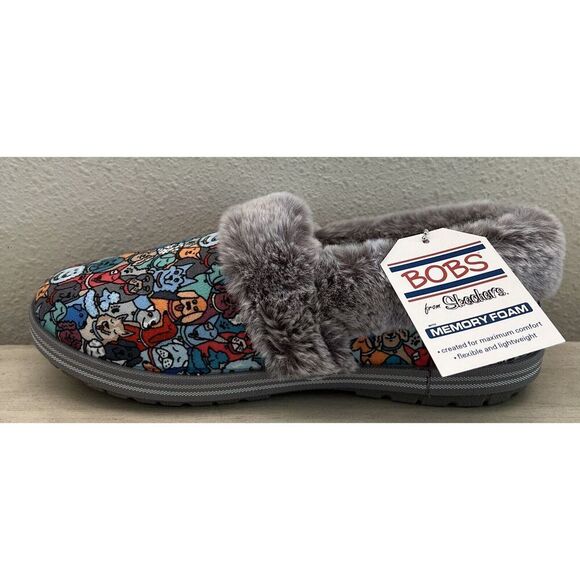 SKECHERS WOMEN SZ 8 BOBS TOO COZY POOCH PARADE 33351/GYMT SLIPPERS NIB - Picture 7 of 15